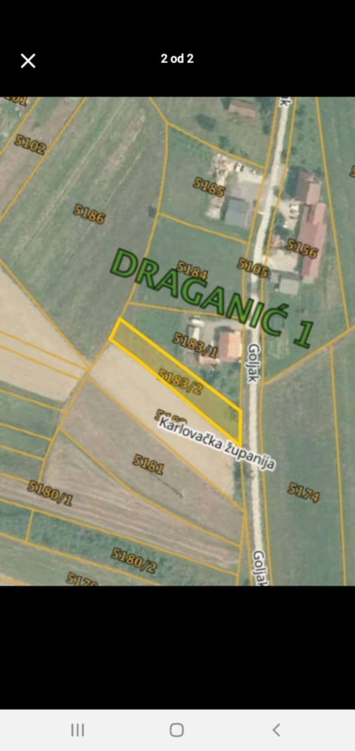 Građevinsko zemljište Draganić — ul. Goljak