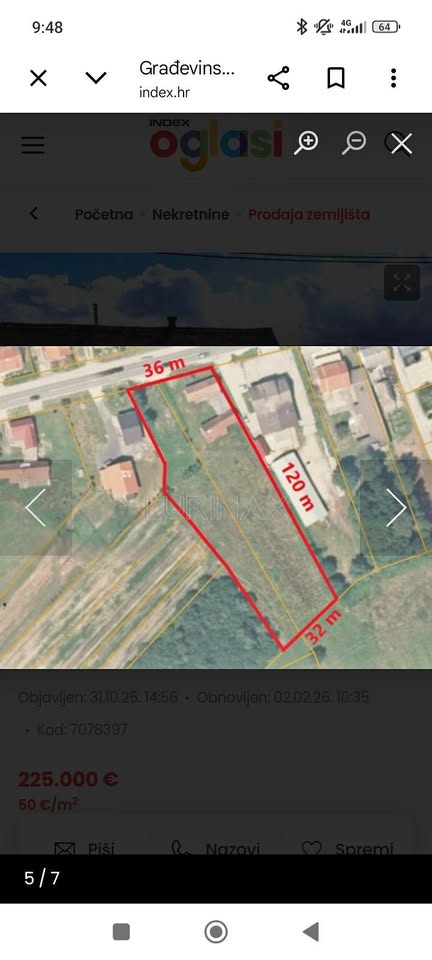 Građevinsko zemljište Luka 9, Vrbovec – 4500 m2 za razvojne projekte