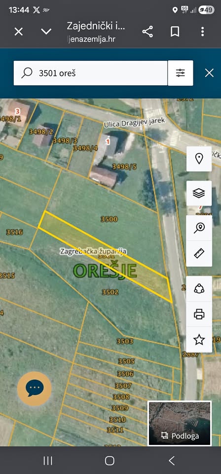 Građevinsko zemljište Sveti Ivan Zelina – 723 m2