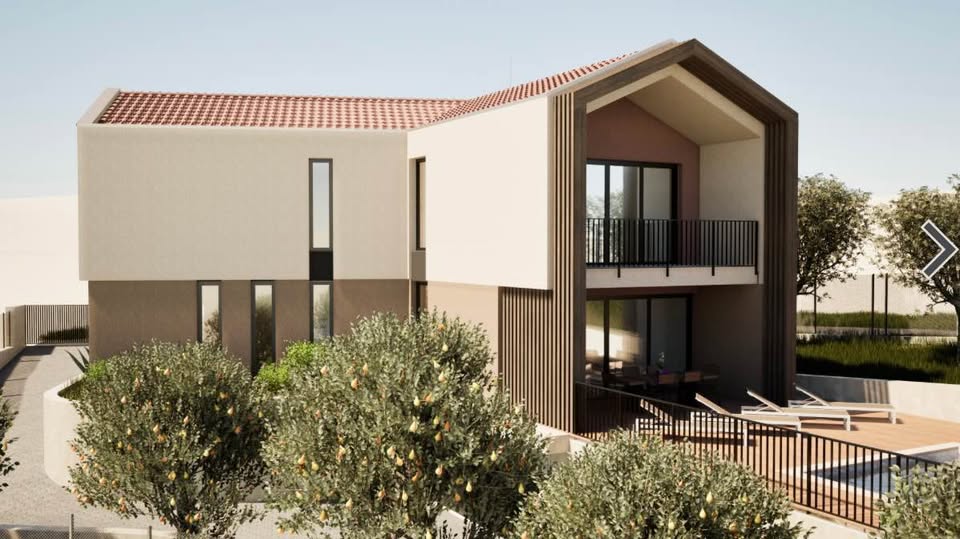 Građevinsko zemljište u Humu, Istra – 848 m² s dozvolom, projektom i infrastrukturom