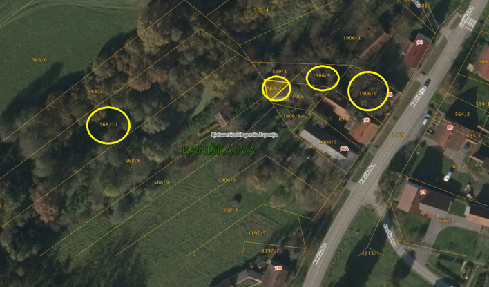 Više zemljišta na prodaju - Kaniška Iva i Vukovje (30.384 m²)